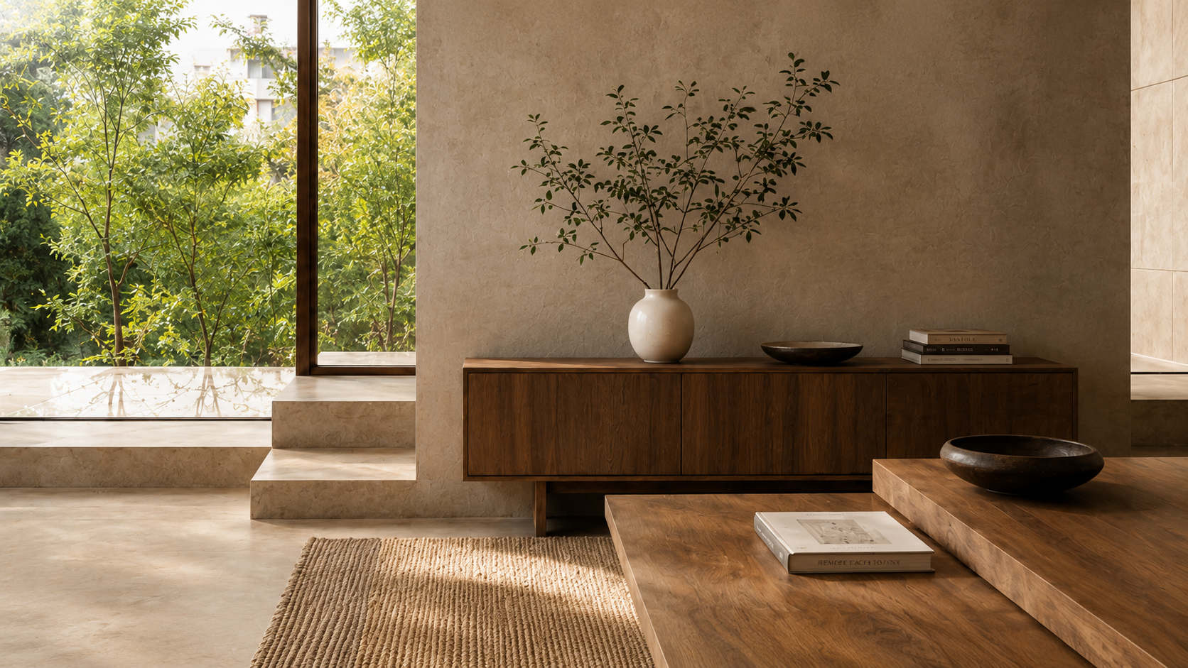 Interior armónico que representa la mirada de ArqiFeng en arquitectura y Feng Shui clásico