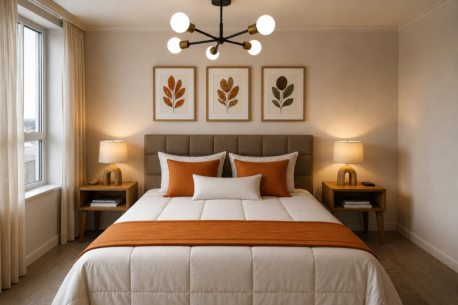 Dormitorio rediseñado con criterios de arquitectura, diseño interior y Feng Shui clásico para crear un ambiente armonico y funcional